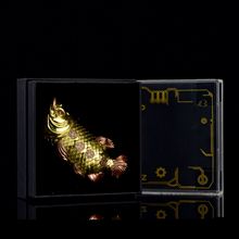 Accendino Zippo Double Armor Brass Arowana Fish Custom Art – Ottone massiccio pesante