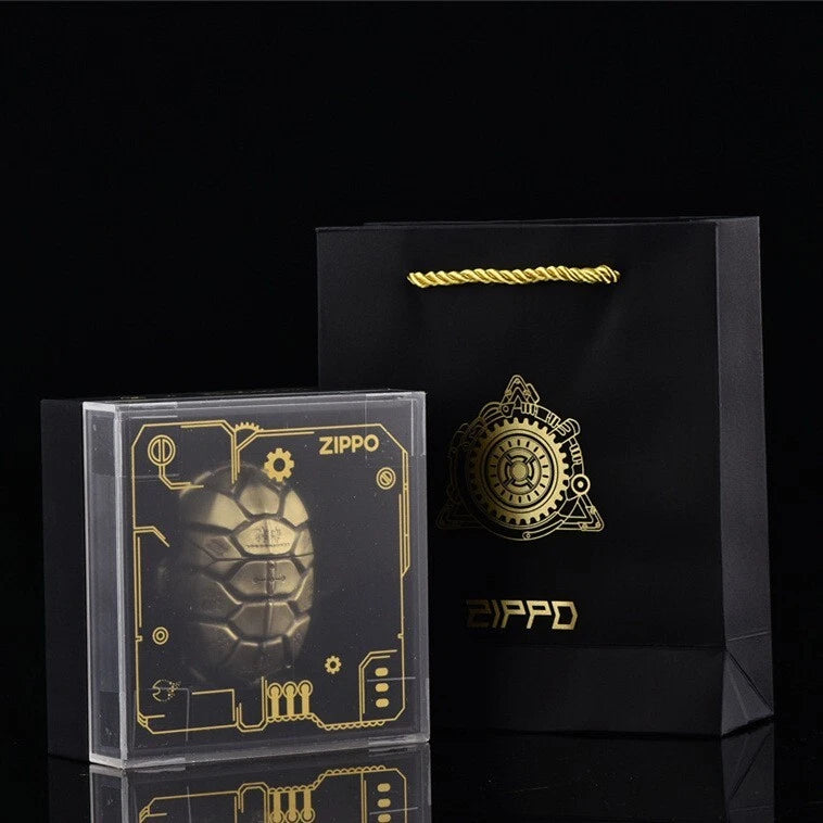 Accendino ZIPPO Armor Lucky Turtle Shell – Edizione limitata Double Armor | Custodia personalizzata in ottone massiccio