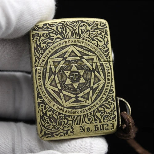 Zippo Constantine 1941 Replica - Holy Cross & Saint Benedict Custom Engraved Lighter