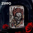 Double Armor Zippo Set - Luminous Joker "Why So Serious?" - Glow-in-the-Dark Custom Art Lighter
