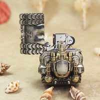 Zippo Double Armor Tank Lighter – Solid Brass Heavy Custom Art Case