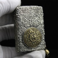 Zippo Double Armor Luminous Ganesha Lighter – Solid Brass Hindu Art Custom Case