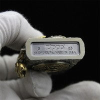 Zippo Double Armor Luminous Ganesha Lighter – Solid Brass Hindu Art Custom Case