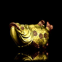 Zippo Double Armor Brass Arowana Fish Custom Art Lighter – Heavy Solid Brass