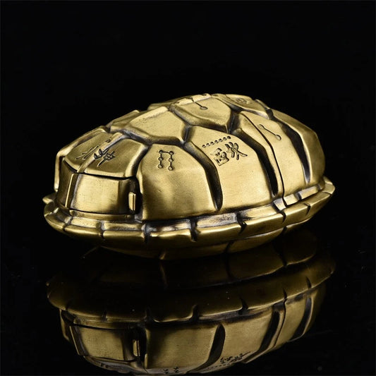 ZIPPO Armor Lucky Turtle Shell Lighter – Double Armor Limited Edition | Solid Brass Custom Case